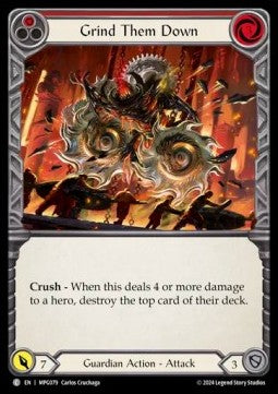 Grind Them Down (Red) (Regular) - Mastery Pack: Guardian (Common) [MPG-079]