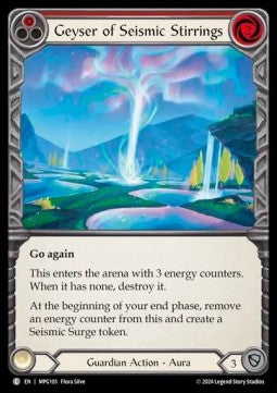 Geyser of Seismic Stirrings (Red) (Regular) - Mastery Pack: Guardian (Common) [MPG-103]