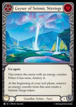 Geyser of Seismic Stirrings (Blue) (Regular) - Mastery Pack: Guardian (Common) [MPG-105]