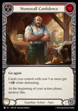 Stonewall Confidence (Red) (Regular) - Mastery Pack: Guardian (Common) [MPG-106]