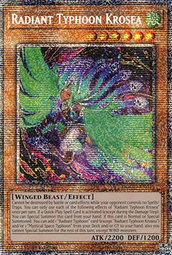 Radiant Typhoon Krosea (V.2 - Starlight Rare) - Doom of Dimensions (Starlight Rare) [DOOD-015]