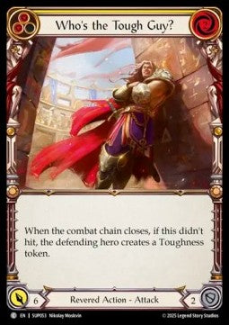 Who's the Tough Guy? (Yellow) (Rainbow Foil) - Super Slam (Common) [SUP-053]