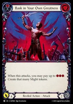 Bask in Your Own Greatness (Red) (Regular) - Super Slam (Common) [SUP-098]