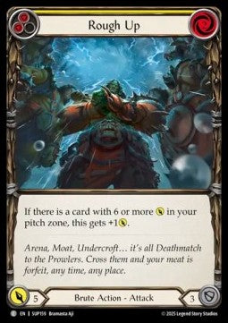 Rough Up (Yellow) (Rainbow Foil) - Super Slam (Common) [SUP-159]