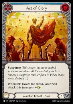 Act of Glory (Blue) (Regular) - Super Slam (Common) [SUP-197]