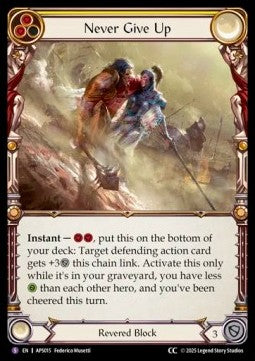 Never Give Up (Regular) - Armory Deck: Pleiades (Super Rare) [APS-015]