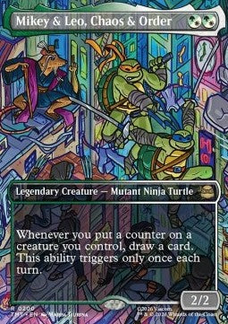 Mikey & Leo, Chaos & Order (V.1) - Teenage Mutant Ninja Turtles: Extras (Rare) [XTMT-200]