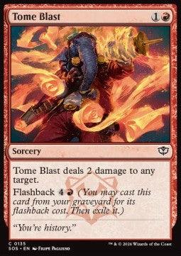 Tome Blast - Secrets of Strixhaven (Common) [SOS-135] – Cryptic Cabin TCG