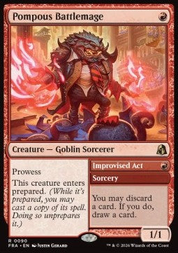 Pompous Battlemage // Improvised Act